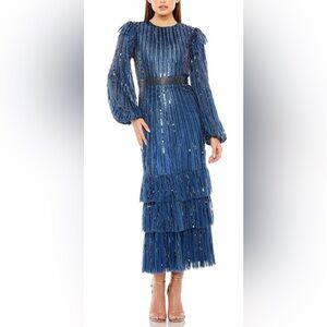 Mac Duggal 23003 - Jewel Sequined Evening Dress Sz 14